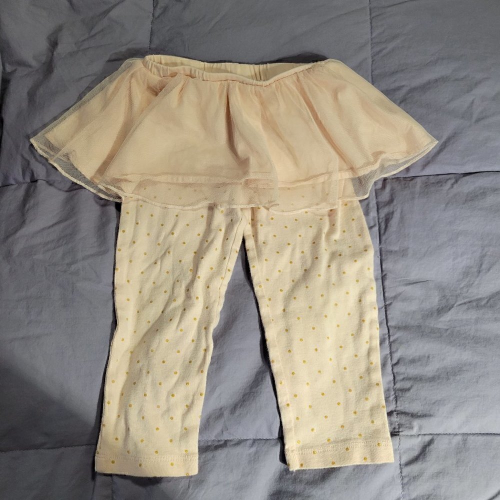 Carter's Girls Pink Multi-layered Tutu And Leggings Size 24M